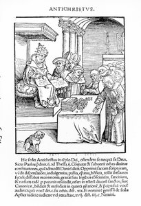 Le Pape vendant des indulgences de 